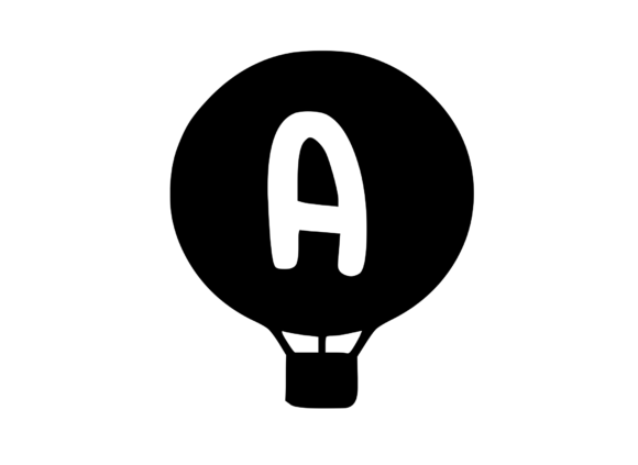 Hot Air Balloon with Mono A: Graphics for Crafts