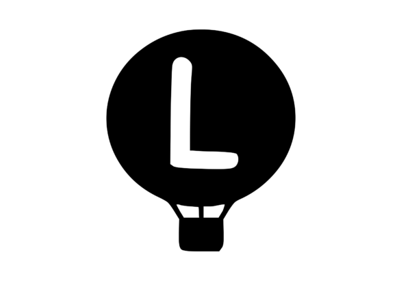 Hot Air Balloon with Mono L: Graphics for Crafts
