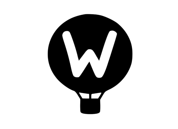 Hot Air Balloon with Mono W: Graphics for Crafts