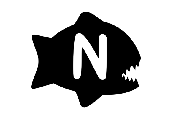 Piranha Fish with Playful Mono N: Graphics & Crafts Review