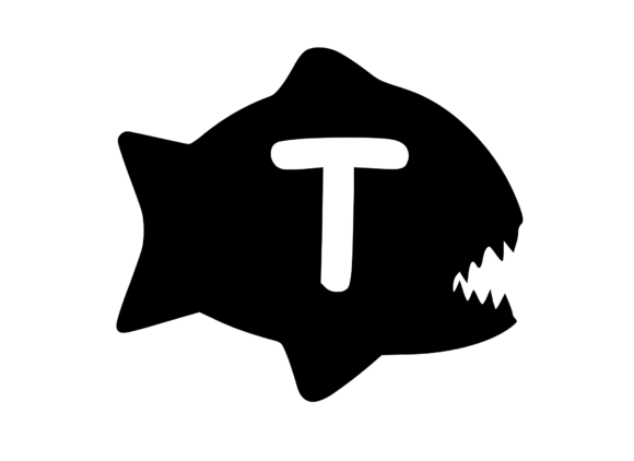 Piranha Fish with Playful Mono T: Graphics & Crafts Review