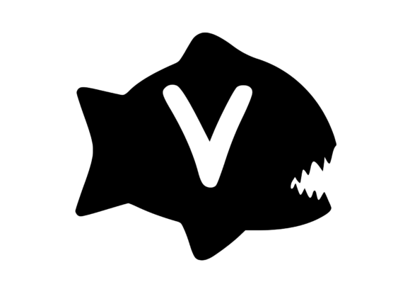 Piranha Fish with Playful Mono V: A Stitch Test