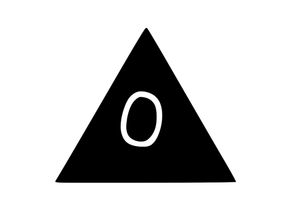 Triangle Shape with Playful Mono 0: Graphics & Crafts