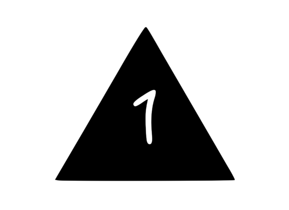 Triangle Shape with Playful Mono 1: Graphics for Crafts