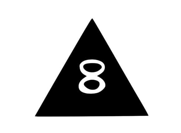 Triangle Shape with Playful Mono 8: Graphics for Crafts