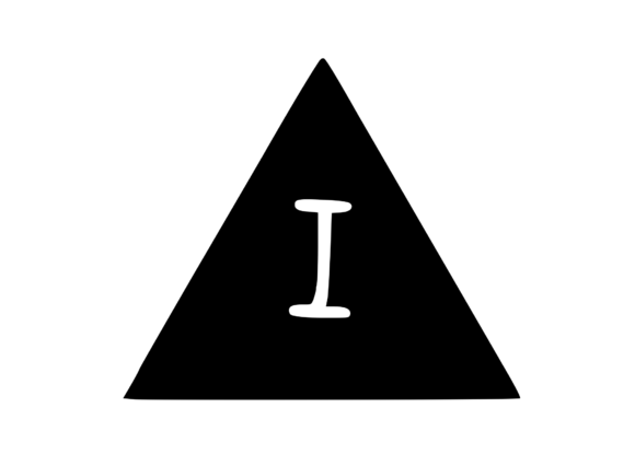Triangle Shape with Playful Mono I: A Stitch Test