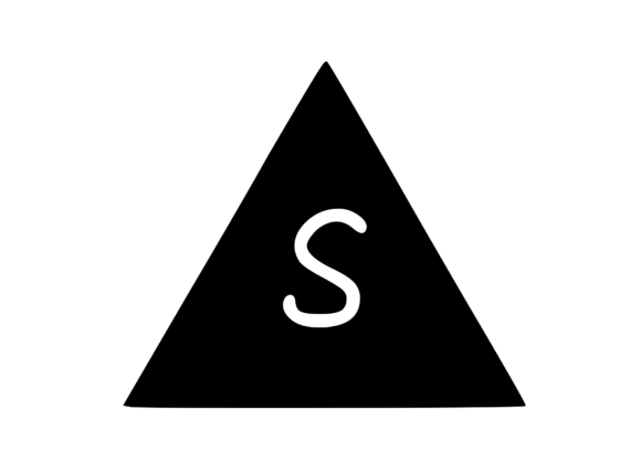 Triangle Shape with Playful Mono S: Graphics for Crafts