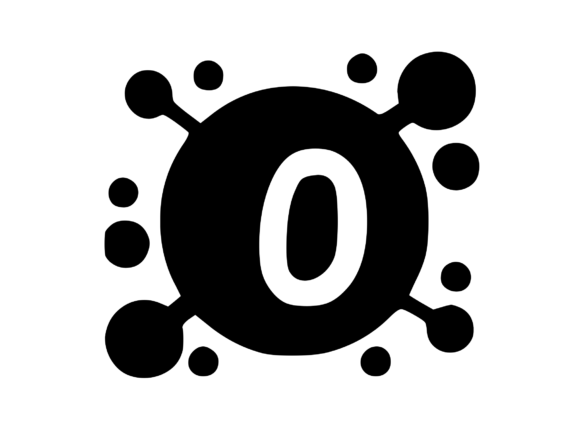 Viral Bacterial Germ with Mono 0: Graphics for Crafts
