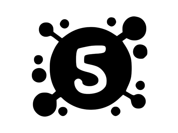 Viral Bacterial Germ with Mono 5: Graphics for Crafts