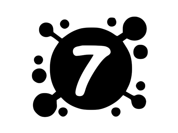 Viral Bacterial Germ with Mono 7 Graphics for Crafts