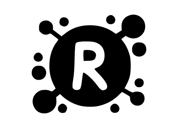 Viral Bacterial Germ with Mono R: Graphics for Crafts