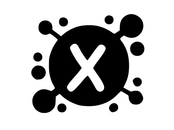 Viral Bacterial Germ with Mono X: Graphics for Crafts