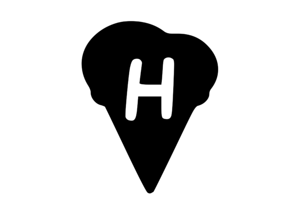Yummy Ice Cream Cone with Mono H: Graphics for Crafts